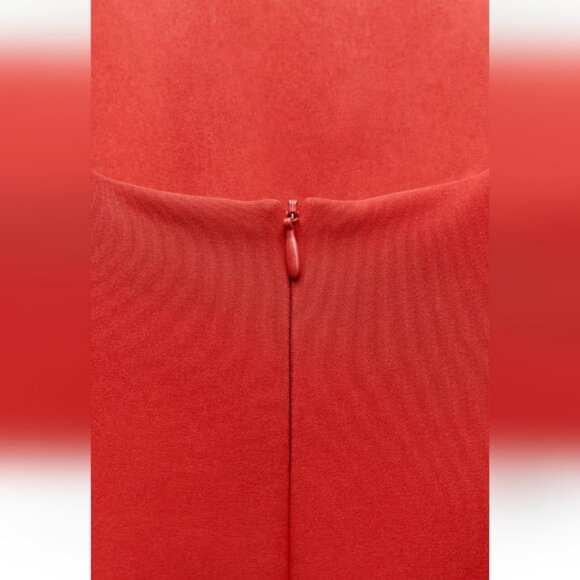 ZARA COMBINATION PUFF HEM JUMPSUIT DRESS - Picture 8 of 9